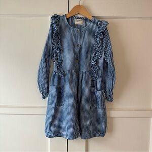 Piupiuchick Blue Plaid Dress - size 8